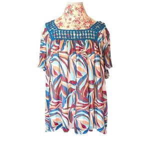 Lane Bryant square neck blouse